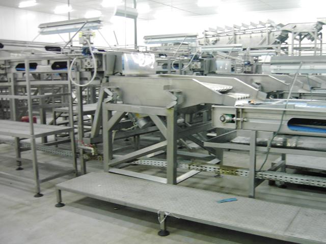 Mechanical equipment of a canning industry